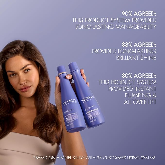 Nexxus Hy-Volume Weightless Lift Conditioner Protein Fusion with Collagen Protein & Hyaluronic Acid For Flat & Limp Hair for 48 Hours of Volume 13.5 Fl Oz