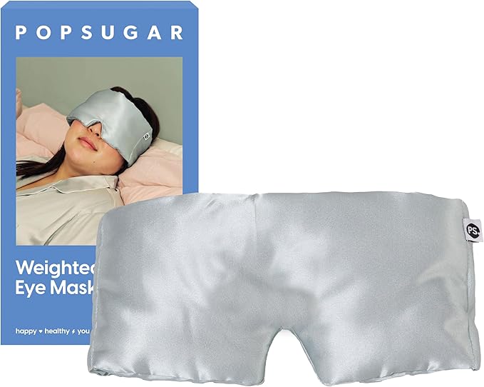 Popsugar weighted sleep eye mask,