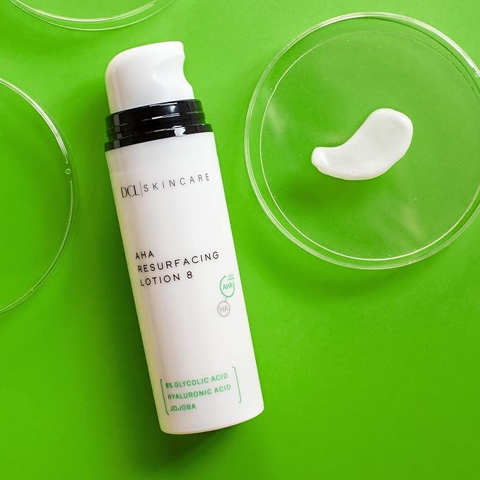 DCL Skincare AHA Resurfacing Lotion 8 with 8% Glycolic Acid, 1.7 Fl oz