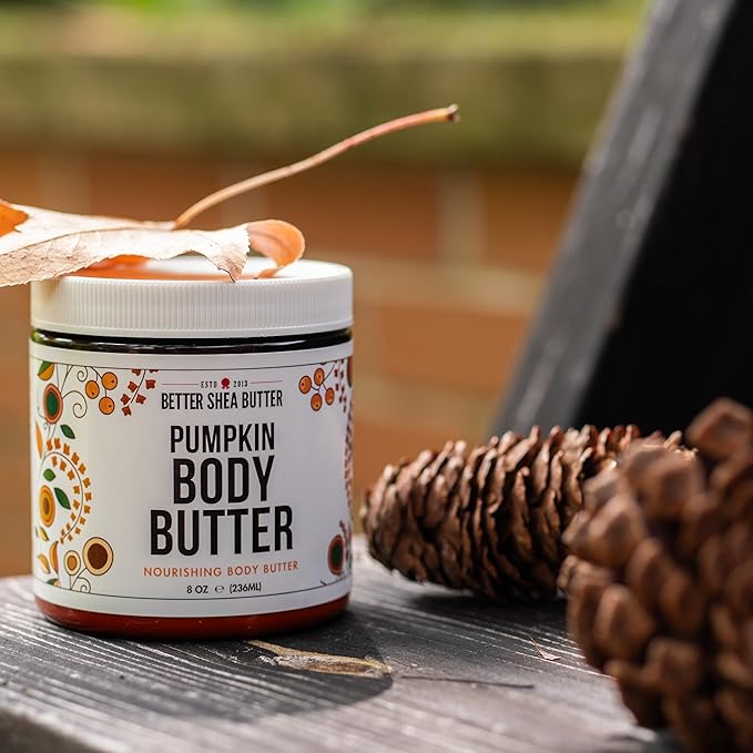 Pumpkin Body Butter with Organic Shea Butter | Pumpkin Spice Lotion for Women | Non Greasy Body Cream | Fall Body Care Favorite with Pumpkin Spice Scent