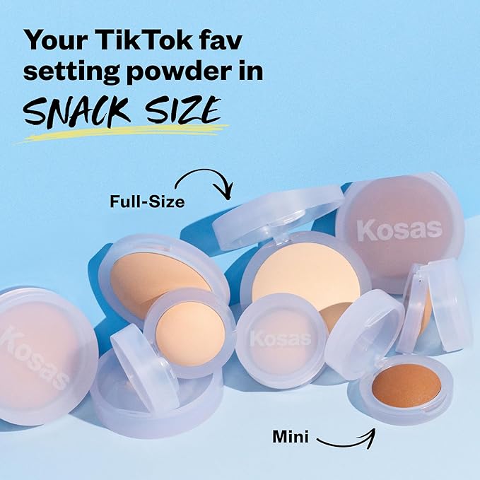 Kosas Mini Cloud Set Face Setting Powder - Long-Lasting (Silky)