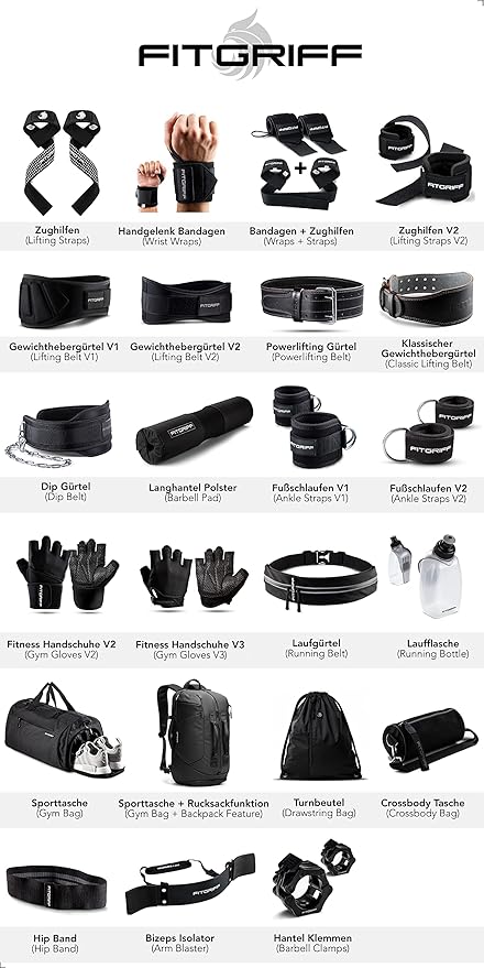 Fitgriff® Classic Weight Lifting Belt (100% Leather)