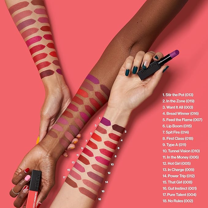 REVLON Lipstick, ColorStay Suede Ink, Built-in Primer, Infused with Vitamin E, Waterproof, Smudge-proof, Matte Color, 010 Tunnel Vision, 0.09 oz.