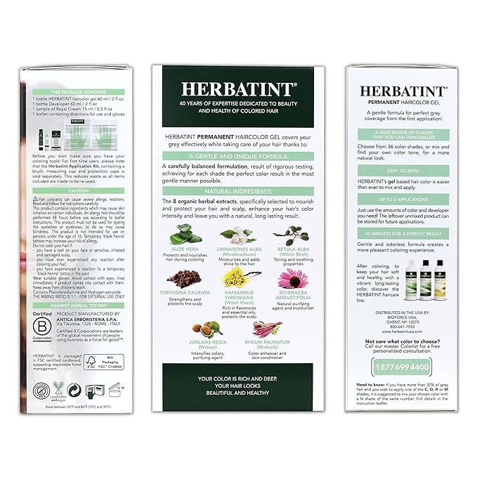 Herbatint Permanent Haircolor Gel, 5R