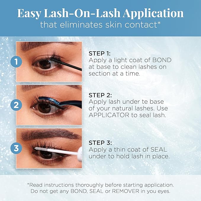 Ardell Seamless Extensions Refill Kit, Wispies, 32 Assorted Lengths, Customizable DIY Underlash Clusters for Natural Volume & Length, Knotless Design