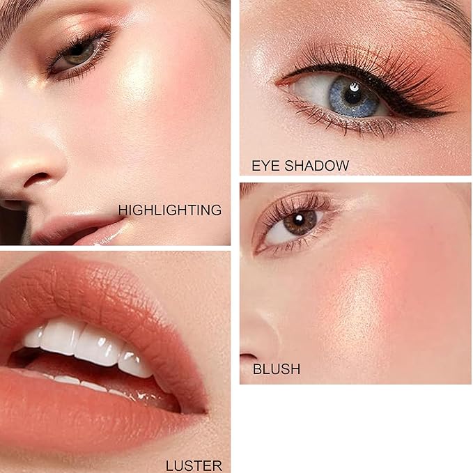 Heart Blush Stick, Matte Rouge Stick, Cheek Contour (06#, 0.) 21 OZ