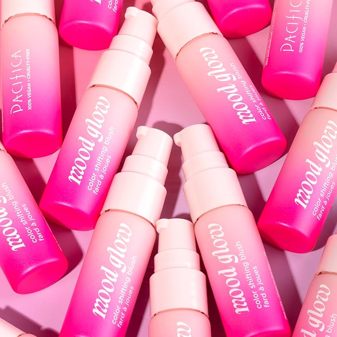 Pacifica Liquid Spray Blush Mood Glow PH Color Shifting Blush Balm Face Makeup, Color Shifting, Reacts to Skin pH, Hydrating Cheek Tint, Vegan, 0.4 fl oz (1 Count)