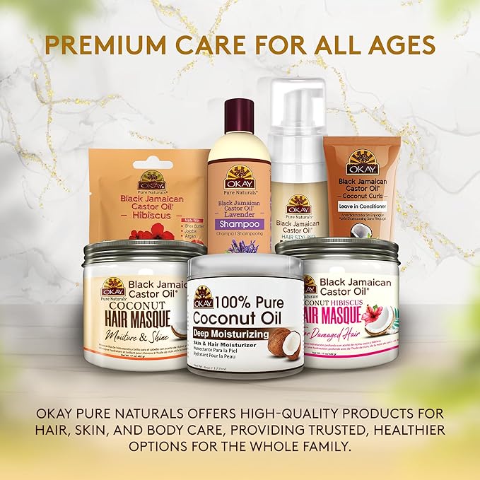 OKAY COCONUT OIL DEEP MOISTURIZING SHAMPOO 12oz / 355ml