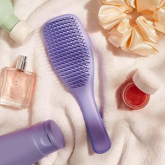 Tangle Teezer Ultimate Detangler Curly Hair Brush, Dry & Wet Hairbrush, Reduces Frizz & Breakage, for 3C to 4C Curly Hair Types, Purple Passion