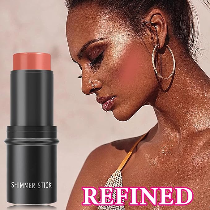 Cream Blush Stick,Blush Stick Long Lasting Non-greasy Multi Makeup Pen(06#)