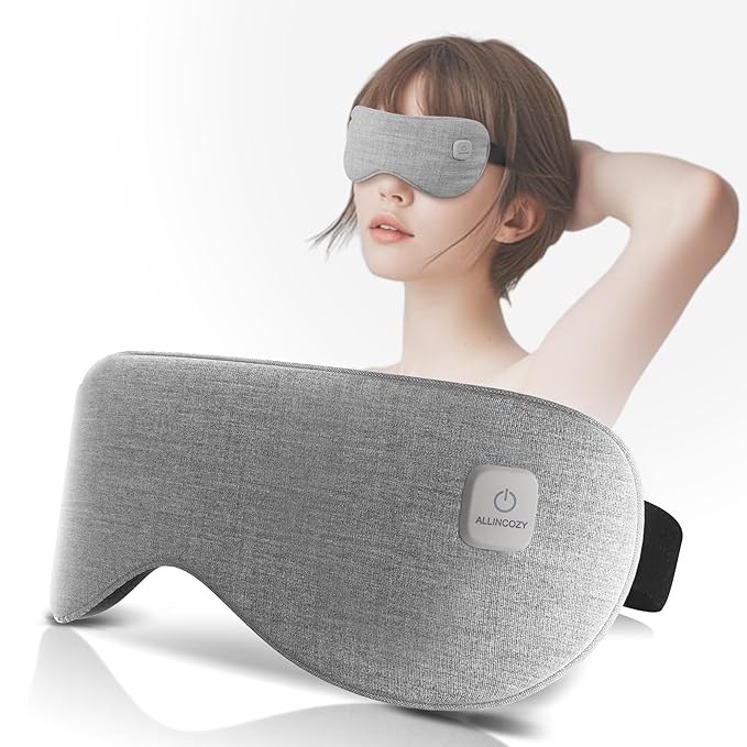 Graphene heated eye mask -