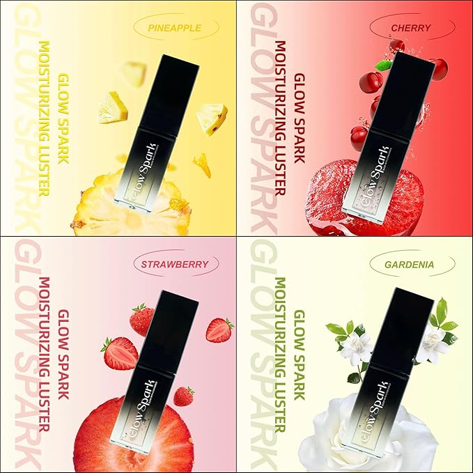 Lip Glow Oil for Radiant, Fuller Lips. Luxurious Hydration & All-Day Moisture for Lip Elegance (Vanilla)