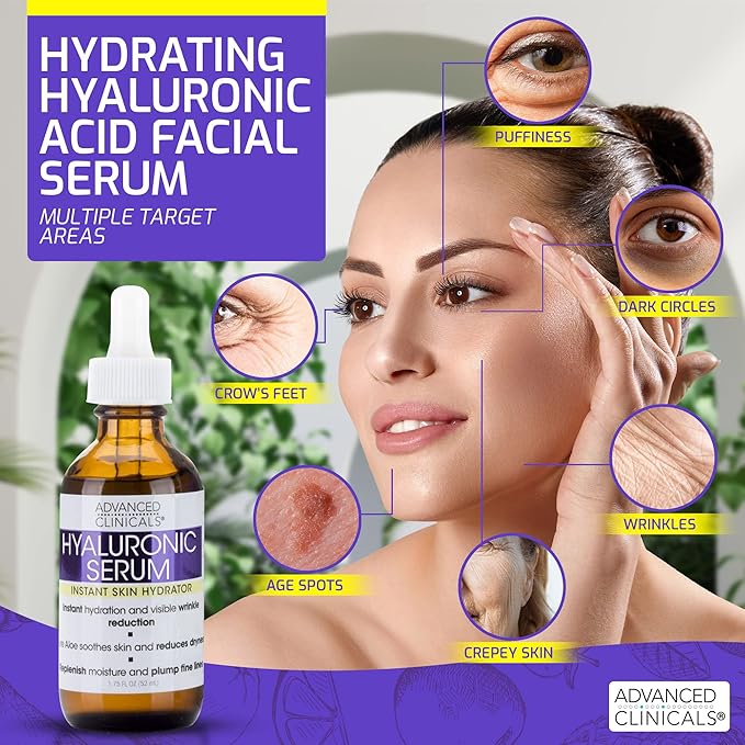 Advanced clinicals hyaluronic acid face