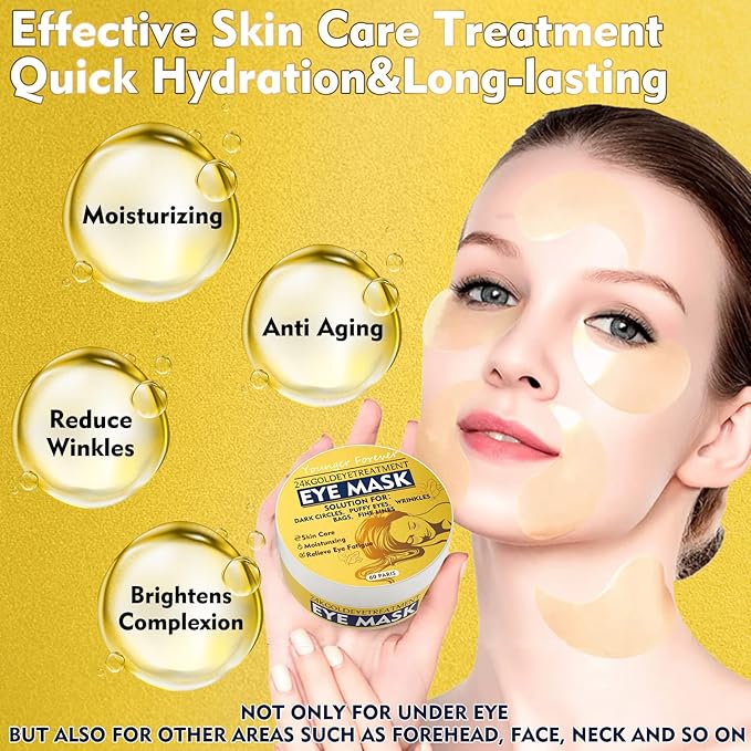 Under eye patches, 24k gold