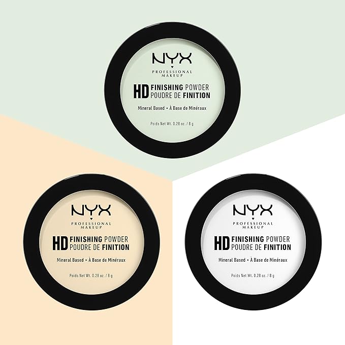 NYX PROFESSIONAL MAKEUP HD Finishing Powder, Pressed Setting Mint Green