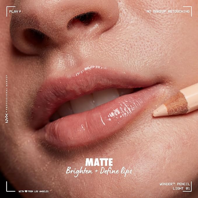 NYX PROFESSIONAL MAKEUP Wonder Pencil, Multi-Use Micro Highlighter - Light