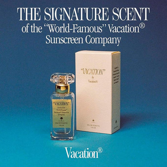 "VACATION" by Vacation Sunscreen Eau de Toilette, Beach Coconut Perfume for Women & Men, Scent of Sunscreen & Summer, Travel Size, 1 Fl. Oz.