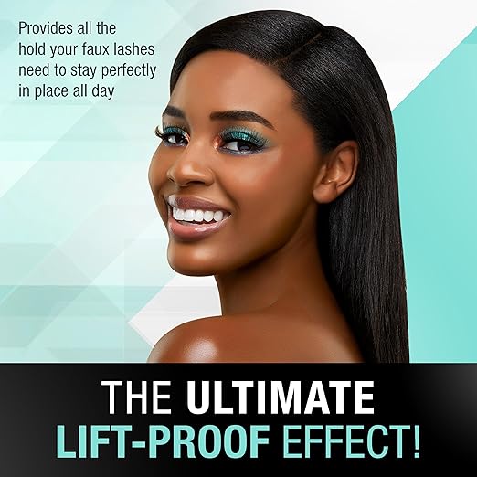 Ardell Strong Hold Lash Glue, Black - Professional Waterproof Lash Adhesive for Strip Lashes with Precision Brush, Fast-Drying 24-Hour Lift-Proof Formula, 1-Pack