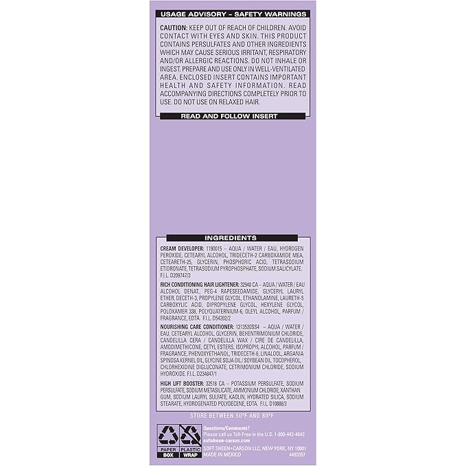 SoftSheen-Carson Dark and Lovely Fade Resist Rich Conditioning Hair Color, Permanent Hair Color, Up To 100 percent Gray Coverage, Brilliant Shine with Argan Oil and Vitamin E, Light Golden Blonde