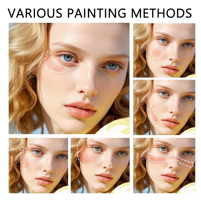 Cream Blush Sticks for Cheeks Gift Set with Makeup Sponges,Lightweight Solid Makeup Blush Stick,Waterproof Cheek Blusher Moisturizer Sticks,Multi-Use Face Stick Kit for Lips,Cheeks and Eyes