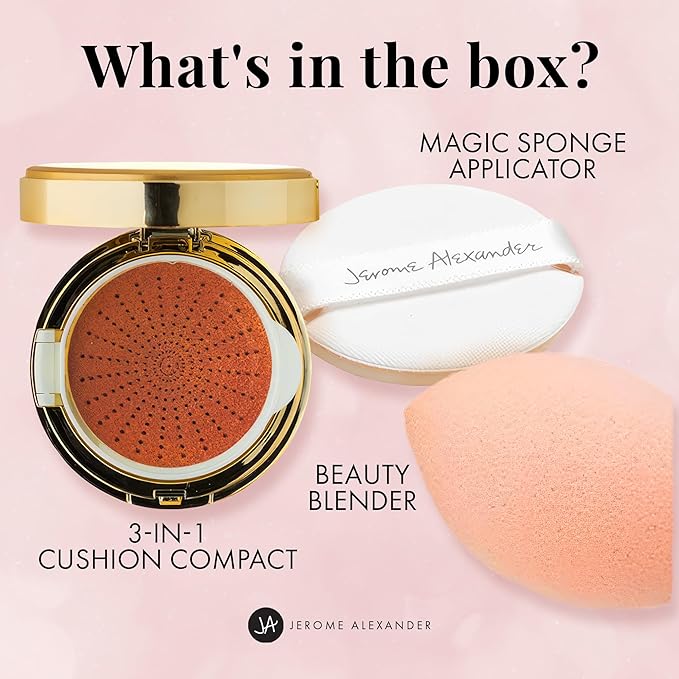 MagicMinerals AirCushion Foundation & Liquid Silk Primer by Coverage (Dark)