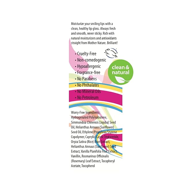 Frilliance Lip Duo Moisturizing Natural Lip Gloss Crystal Clear, Neutral Bliss, Cruelty Free Hypoallergenic All Skin Types