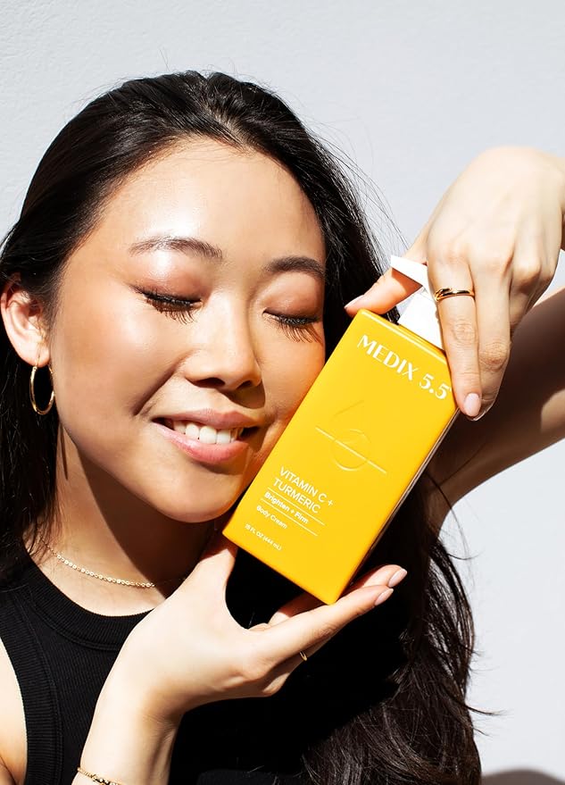 Medix 5.5 Vitamin C Cream Brightening Body Lotion & Face Moisturizer | Anti Aging Vitamin C Lotion For Women & Men Helps Soften The Look Of Dark Spots, Wrinkles, & Uneven Looking Skin Tone, 2-Pack