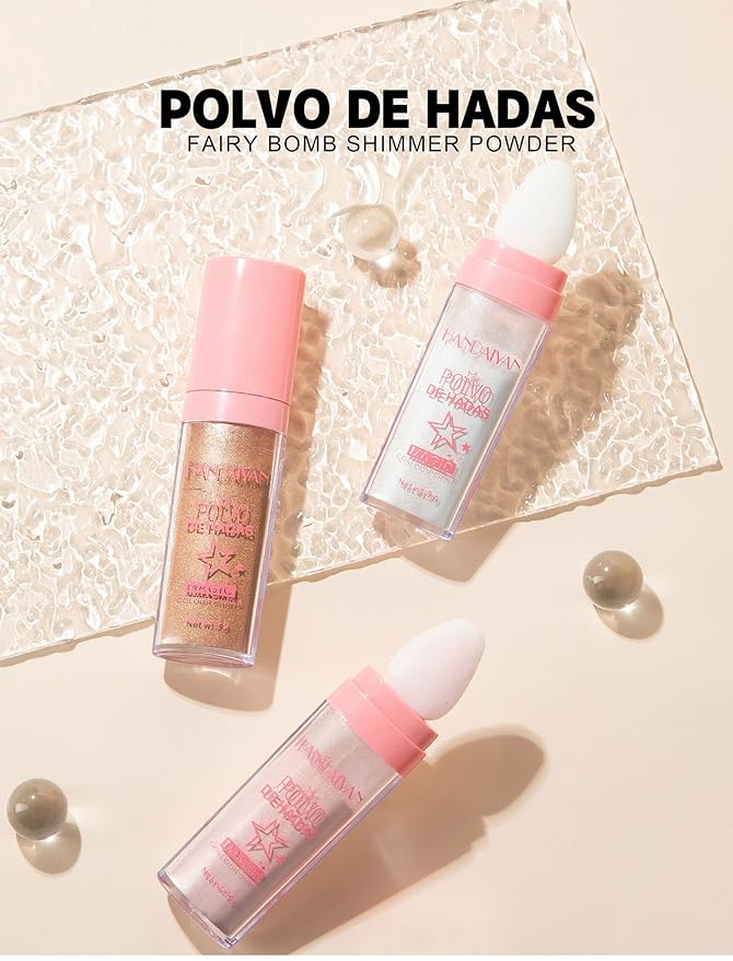 AKARY Body Glitter, Fairy Polvo De Hadas Shimmer