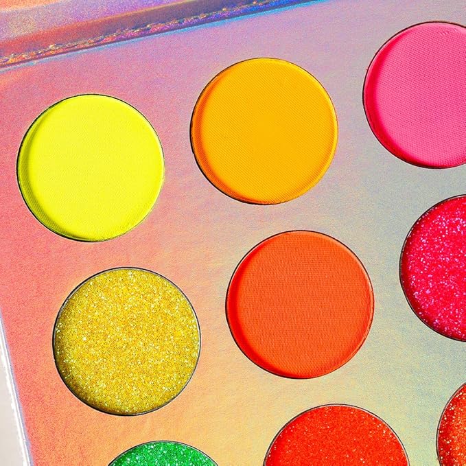 DE'LANCI Neon Eyeshadow Palette Glow in the Dark,