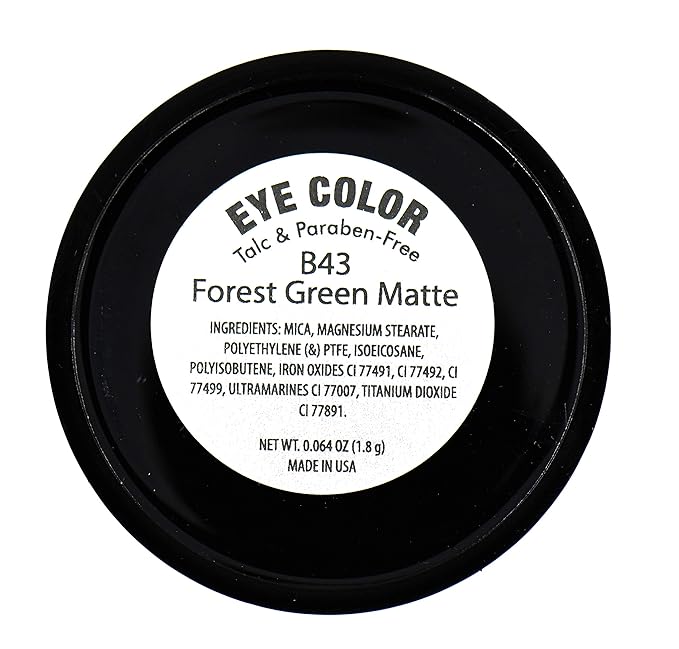 Khaki Grey Dark Green Sage Thyme Forest Fern Matte Opaque Pressed Powder Single Vegan Eyeshadow; Talc, Paraben & Cruelty Free