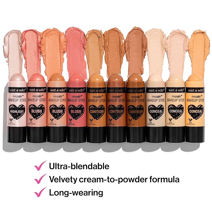 wet n wild MegaGlo Makeup Stick Bundle - Peach Bums