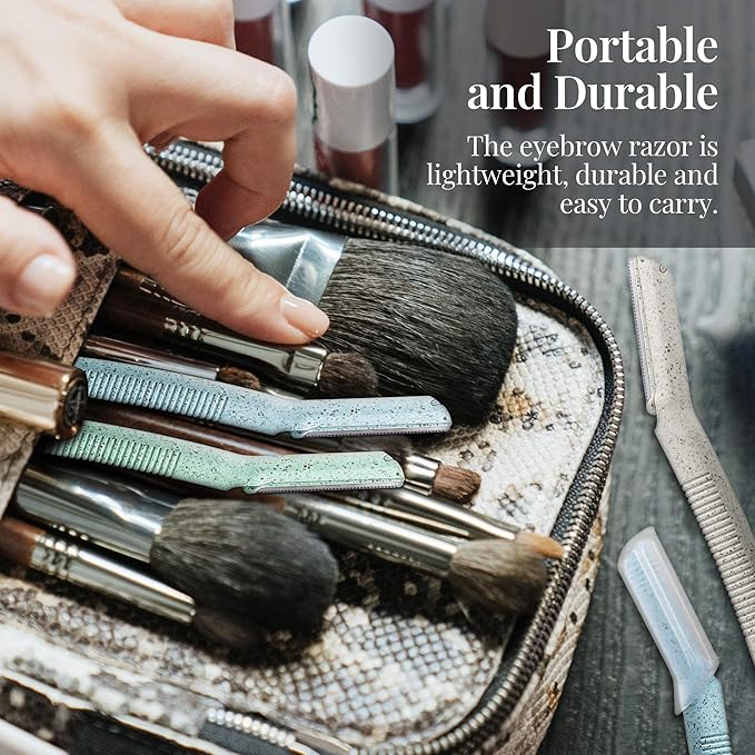 ennva Eyebrow & Facial Hair Razor | Multipurpose Dermaplane Trimmer | Disposable Blades - 12pcs