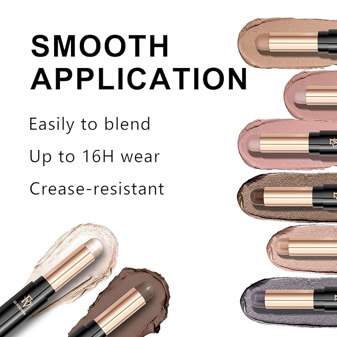 FV Cream Shimmer Eyeshadow Stick,Long Lasting & Waterproof, Multi-Use & High Pigment Eyeshadow Makeup Stick, Pearl Shimmer