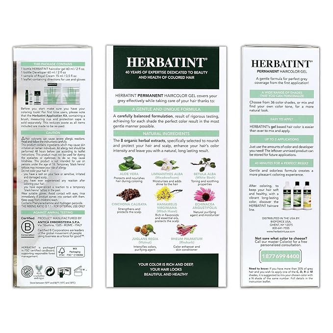 Herbatint Permanent Haircolor Gel, 10N