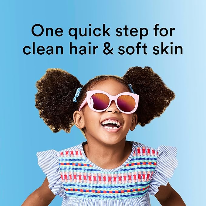 Suave Kids 3-in-1 Tear Free, Body Wash, Shampoo and Conditioners, Dermartologist Tested, Peach Pal, 28 Oz Pack of 4