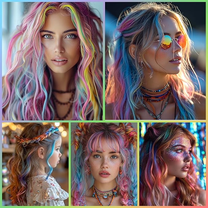 Purple Temporary Hair Chalk Color