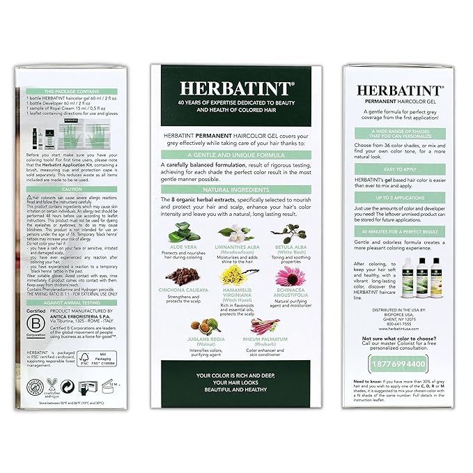 Herbatint Permanent Haircolor Gel, 10C