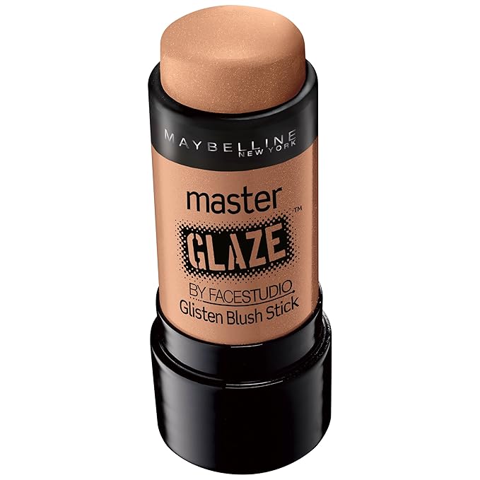 Maybelline New York Face Studio Master Glaze Glisten Blush Stick, Warm Nude, 0.24 Ounce