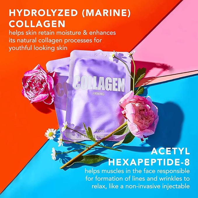 LAPCOS Collagen Sheet Mask, Firming Daily Elasticity