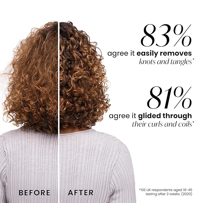 Tangle Teezer Plant-Based Ultimate Detangler Brush, Dry & Wet Hair Brush, Eliminates Knots & Reduces Breakage for Curly to Coily, 3C to 4C Hair Types, Pastel Yellow