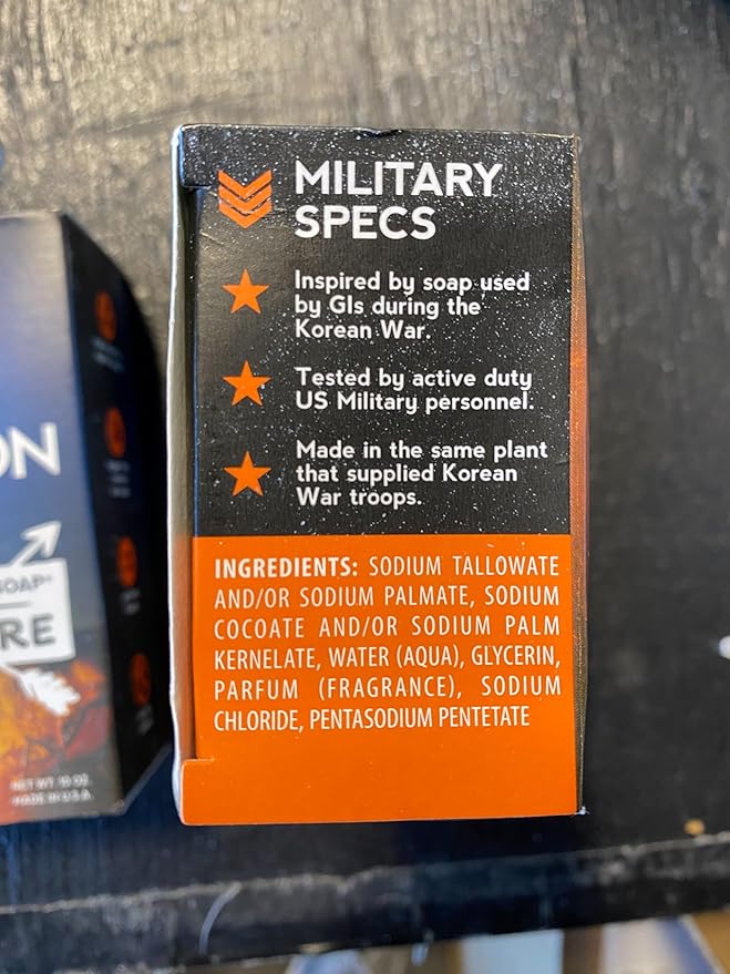 Duke Cannon Big Brick of Soap - Campfire, Smoky Hickory Scent, American-Made, Large Size, 10 oz. (3 Pack)