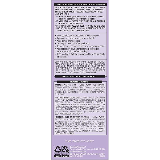 SoftSheen-Carson Dark and Lovely Fade Resist Rich Conditioning Hair Color, Permanent Hair Color, Up To 100 percent Gray Coverage, Brilliant Shine with Argan Oil and Vitamin E, Honey Blonde, 2 Count