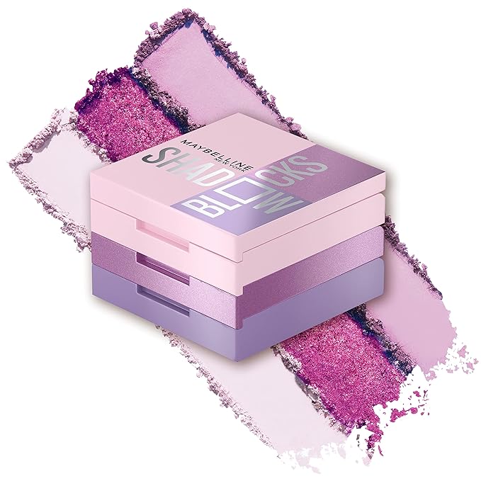 Maybelline New York Shadow Blocks Shadow Blocks Eyeshadow Palette, Stacked Eye Shadow Trio, Broadway & Prince St, 0.08 oz