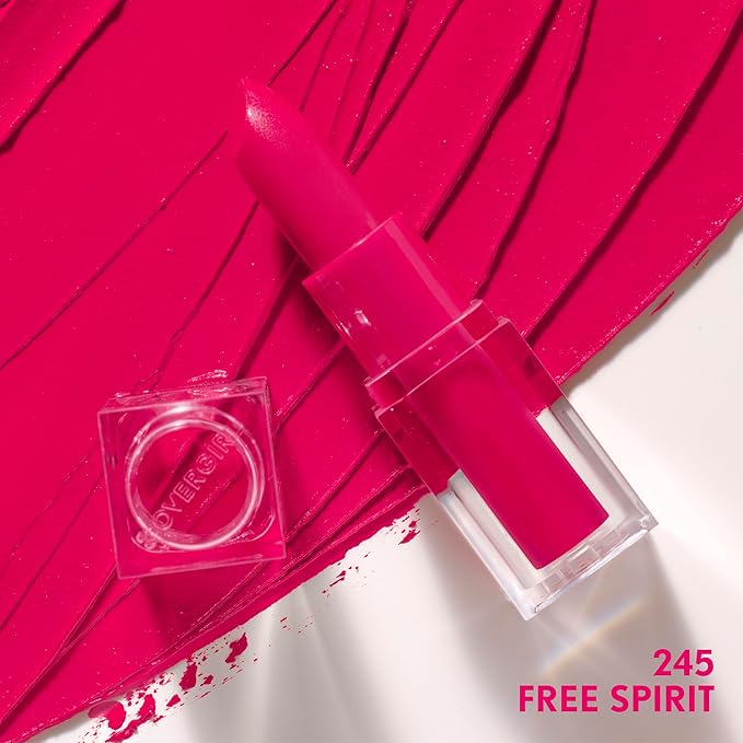COVERGIRL Clean Lip Color, Free Spirit, Satin Finish, Squalane, Avocado & Aloe, Carmine-Free, Non-Drying, 0.12oz