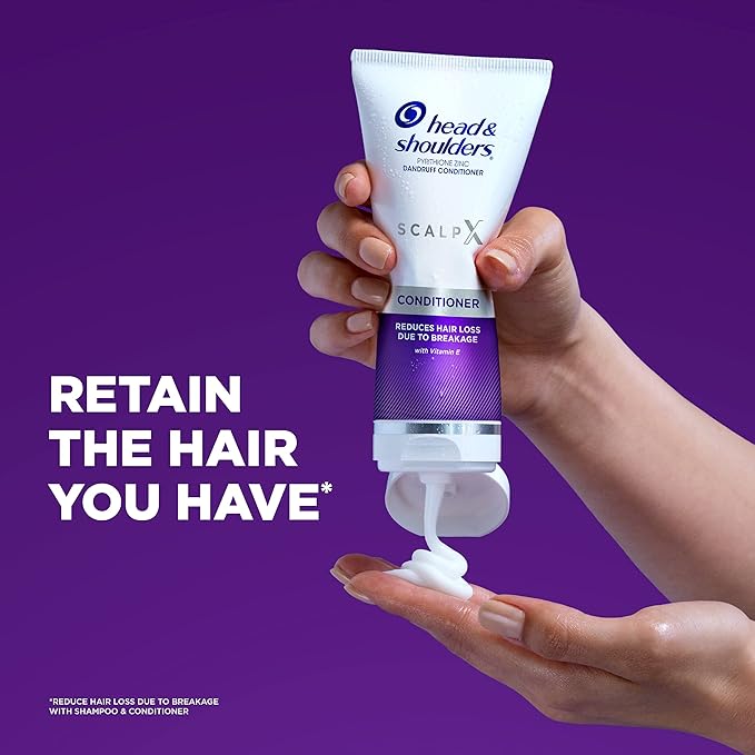 Head & Shoulders Scalp X Anti Dandruff Conditioner for Women, 5 Fl Oz Hair Treatment Reduces Hair Loss Due to Breakage and Provides Itchy Scalp Relief