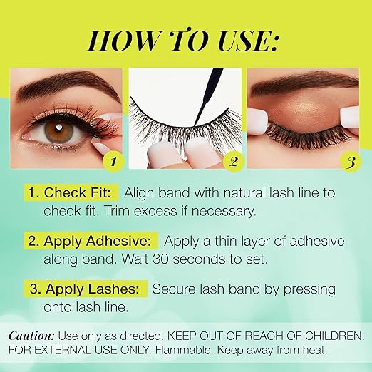 DUO Active Lash Adhesive for Strip Lashes – Water-Resistant, Long-Lasting Black Eyelash Glue, 0.16 oz, 2 Pack