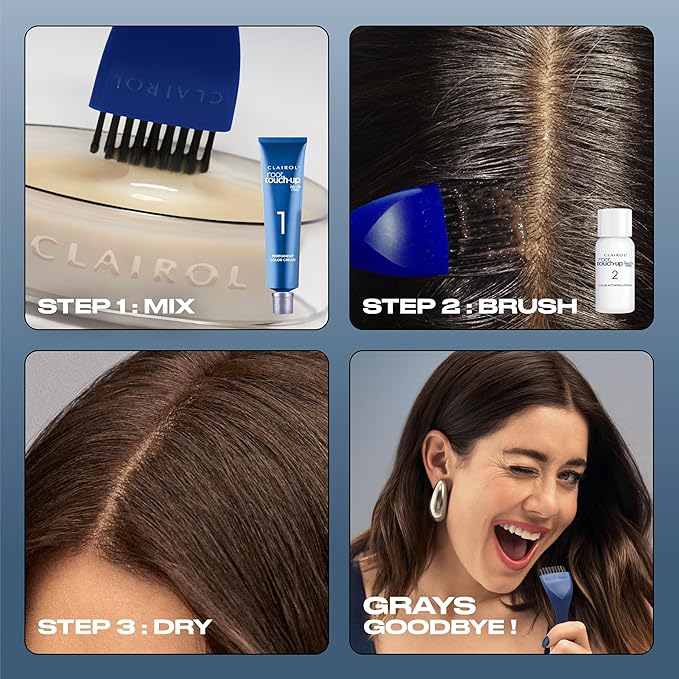 Clairol Root Touch-Up by Nice'n Easy Permanent Hair Dye, 6A Light Ash Brown Hair Color, Pack of 2