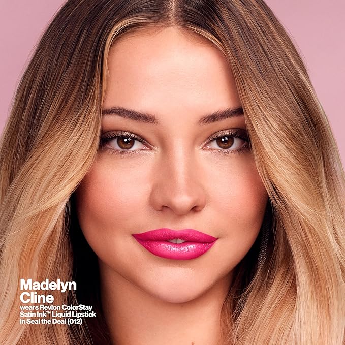 Revlon ColorStay Satin Ink Liquid Lipstick, Longwear Rich Lip Colors, Formulated with Black Currant Seed Oil, 024 Perfect Storm, 0.17 fl oz