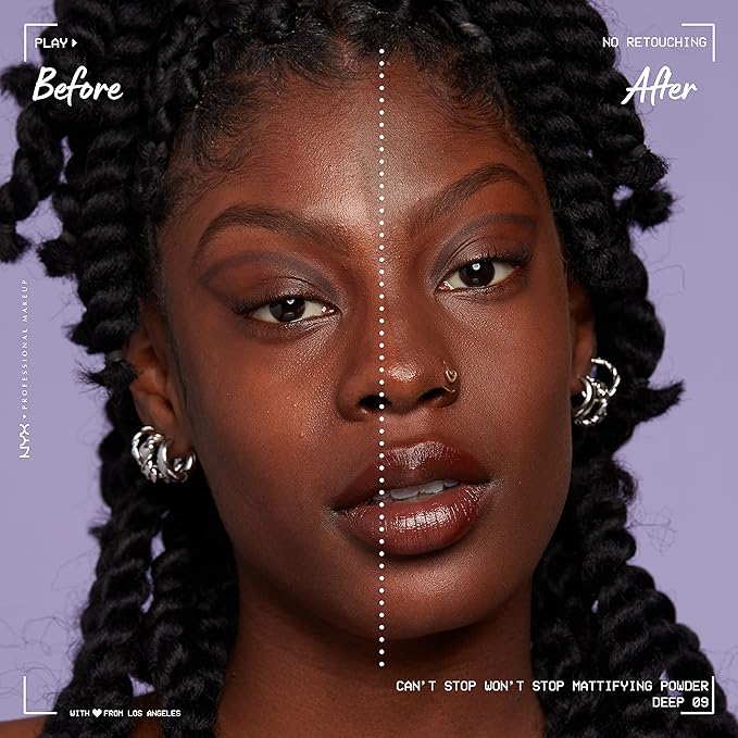 NYX PROFESSIONAL MAKEUP Can't Stop Won't Stop Mattifying Pressed Powder - Deep