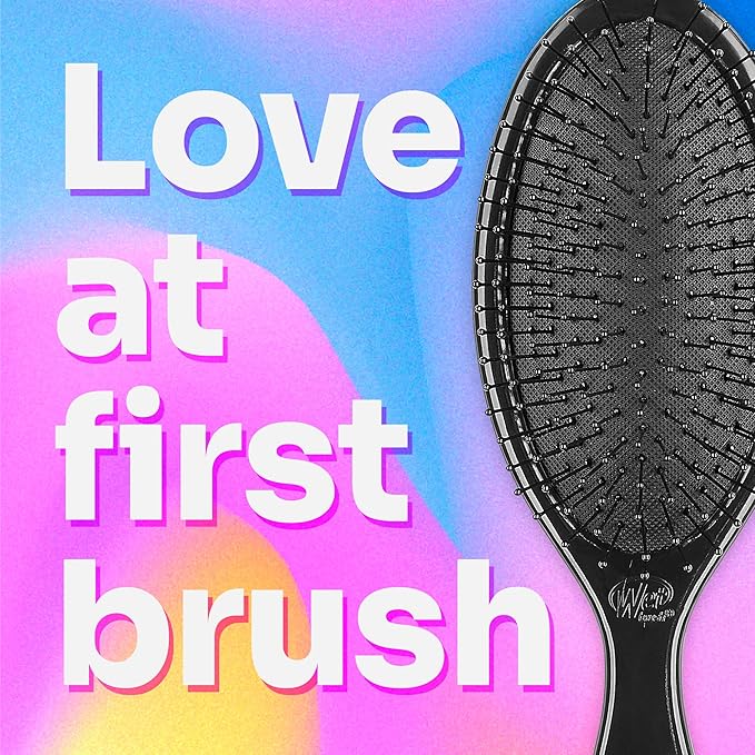 Wet Brush Hello Kitty and Friends Original Detangler Hair Brush, Kuromi, Ultra-Soft IntelliFlex Bristles, Easy Detangling For All Hair Types (Wet Dry & Damaged), Women & Men